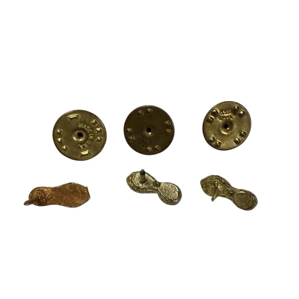 Vintage‎ Peanut Tie Tacks Gold Tone - Set of 3
